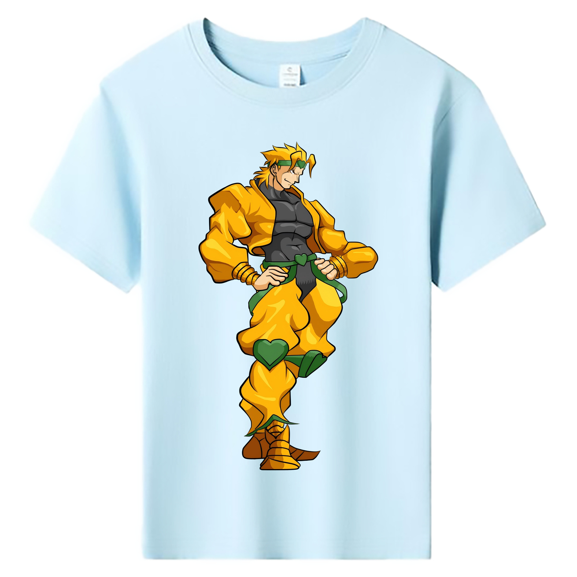 （画像用） ジョジョの奇妙な冒険 ディオ?ブランドー JoJo's Bizarre Adventure Dio Brando 綿100％キッズTシャツ（フロントプリント）
